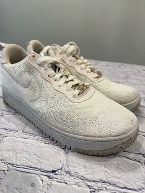 Nike Off-White Crater FlyKnit Next Nature Low-Top Air Force 1’s | Size 10